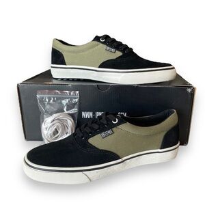 NWB Iron Fist Kid Simsole Sneakers in Olive Black Unisex Woman 9 Men 7